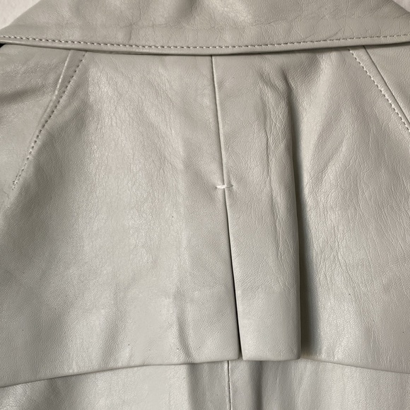NWT Costume National Genuine Leather Trench Rain Coat Jacket, EU40 or US4 - Picture 4 of 13